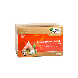 Cumin & Green Tea Mix 14 Tea Bags Cumin & Green Tea Mix 14 Tea Bags